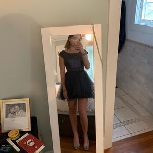 Navy Blue Sequin Dress